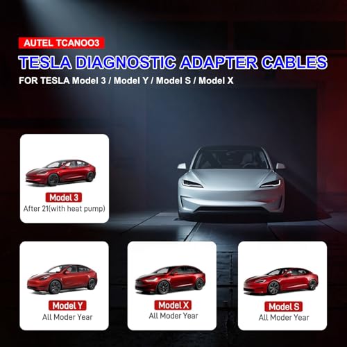 Autel Original Tesla Diagnostic Cables Set for Tesla S/Y/3/X, Compatible with MaxiSYS MS909/919/908SPro/Elite/Elite II/Ultra Tablets by Autel - Image 3