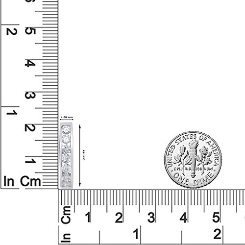 1 Carat Channel Set Diamond Women's Hoop Earrings in 10K Solid Gold4