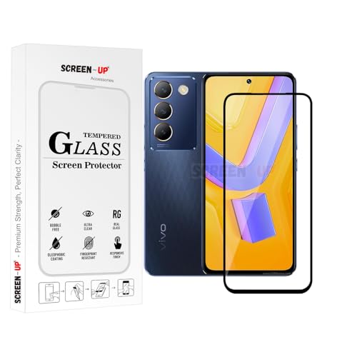 Image of ScreenUp Tempered Glass For vivo V30 SE - Ultra Clear, 9H Scratch Resistant, Full Coverage, Easy Install Screen Protector