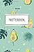 Notebook: (6 ÃÆÃâ 9 in) - Cute Avocado Fitness Pattern - Funny Fruit Design - 120 College Ruled Lined Pages