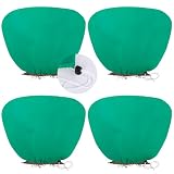 4 Pack Shrub Plant Covers Freeze Protection for Winter, 23.6"X39.4", Green