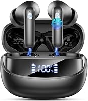 2026 Bluetooth Kopfhörer, Kopfhörer Kabellos Bluetooth 5.4 HiFi Stereo, Ohrhörer mit LED Anzeige, 50 Std Spielzeit In Ear Kopfhörer mit 6 ENC Noise Cancelling Mics, IP7 Wasserdicht Kabellose Kopfhörer – Ansicht 1