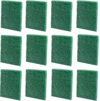 Lodhi Home (Buy 25 GET 25 Free) Green Pad Scrubbers for Kitchen Utensils, Kitchen Long Lasting Stain Removal Scrubber for Dish wash (Size 3x4 Inch, Pack of 25+25 Free)