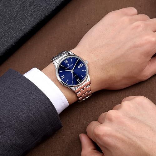 Paras Crown Mens Watches Luxury Chronograph Analog Watch Japanese Quartz Movement Stainless Steel Case 5ATM Waterproof Watches for Men — view 2