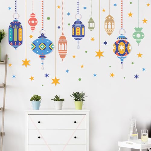 Vinilo decorativo de pared linterna estrella VICASKY miniatura 4