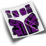Laminado protector de calidad REF:VP425 Pegatinas compatibles con horquilla FOX 36 2021-2024 KASHIMA MTB, stickers, adhesivos, vinilos para bicicletas de montaña. (VIOLETA)