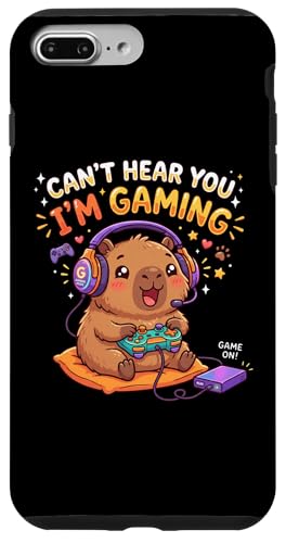 Capybaras Rodents Gaming Can't Hear You I'm Gaming Capybara �X�}�z�P�[�X iPhone 7 Plus/8 Plus �p
