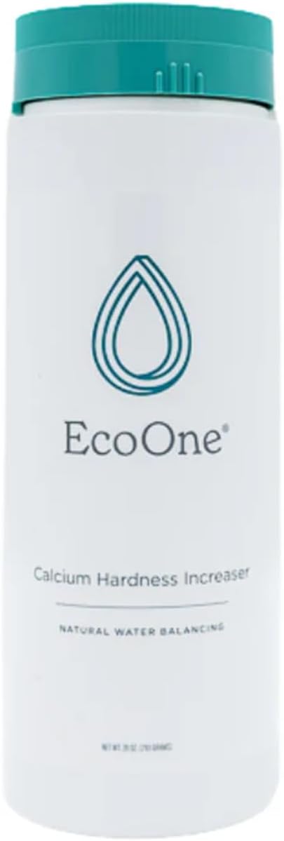 Calcium Hardness Increaser by EcoOne | Spa Total Hardness Increaser Made of Calcium Chloride | Helps Prevent Spa Corrosion, Etching & Staining | Chlorine-Free Hot Tub Hardness Increaser, 28 Oz