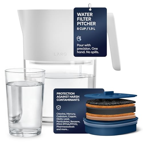 LARQ Water Filter Pitcher, 8-Cup - Removes Lead, PFAS, Chlorine & HAA5 by LARQ - Used condition - CA$71.10
