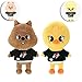 2 piezas de juguetes de peluche Skzoo, felpa de Leebit Skzoo de 8,2 pulgadas con la misma insignia de párrafo, felpa suave para niños y fans (Han Quokka & Bbokari)
