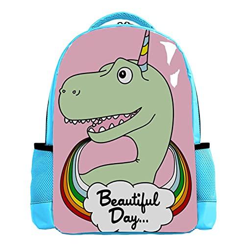 Sac à dos d'école dinosaure bleu parfait pour la rentrée des garçons