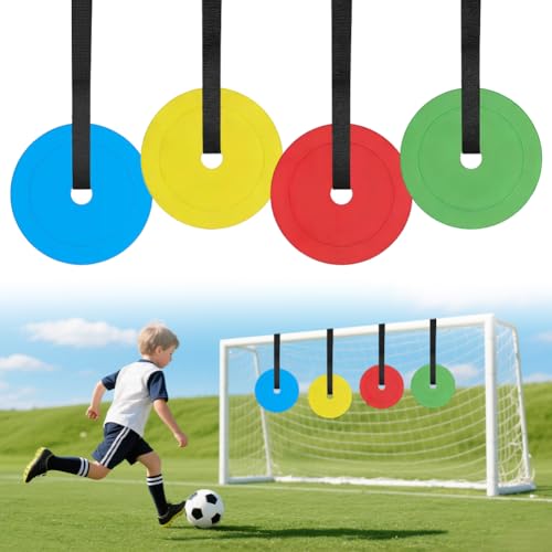 4PCS Fußballtor Zielscheibe, 15cm Fußball Ziel mit verstellbaren Streifen, für Schießgenauigkeit Verbesserung, torwandschiessen