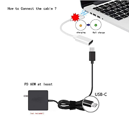 Tpenod USB C Female to Magnetic 2 T Tip Charging Cable Converter for Magnetic 2 T Tip for Pro 13/15 inch for air 11/13 inch(After Late 2012 Models) by Tpenod - Image 6