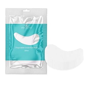 1000pcs Disposable DIY Non-Woven Eye Mask Paper by Project E Beauty | DIY Cotton Eye Care Mask | for Skincare & Spa Salon Use | Cosmetic Facial Paper for Toner, Serum, or Lotion (1000, Eye Zone)