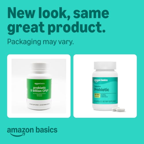 Amazon Basics Probiotic 5 Billion CFU, 8 Strains, 60 Count Vegetarian Capsules - image 2
