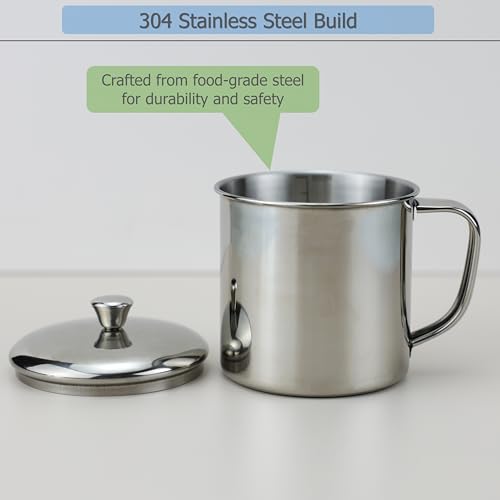 EIKS Vaso de Café Acero Inoxidable 500 ml con Tapa miniatura 4