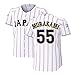 侍ジャパン風のユニフォーム グッズ 村上宗隆 55番 大人/子供用 刺繍 野球 衣装 夏服 男女兼用 記念シャツ 半袖 スポーツ 通勤 通学 個性的 通気性 半袖 レプリカ