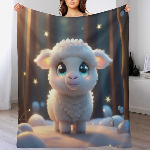 Couverture douce Mouton Mignon lavable à la machine facile
