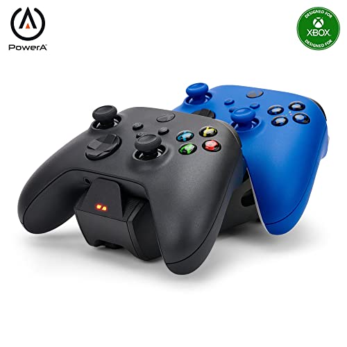 PowerA Duo Charging Station for Xbox Series X|S - Black, Wireless Controller Charging, Charge, Rechargeable Battery, Xbox Series X|S, Xbox One by PowerA - Used condition - US$18.07