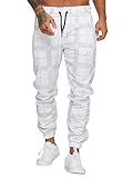 Code47 Herren Jogginghose Sporthose Freizeithose Trainingshose Fitness Sport Jogging Hose Patch Camouflage