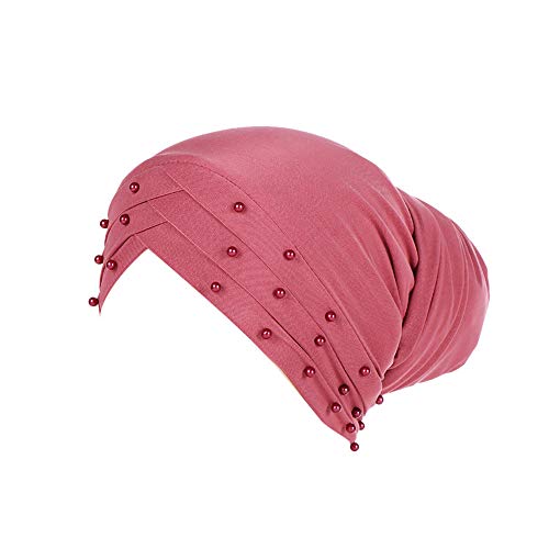 ALIKEEY Mujeres Abalorios India Sombrero Musulmán Volante Cáncer Chemo Beanie Bufanda Turbante WR Moto Motocross Integral Modular Jet Vintage Turtle