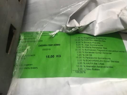 Bienenweide Schmetterlingsweide Mischung Hummelwiese Honigpflanzen Insekten (30 KG)
