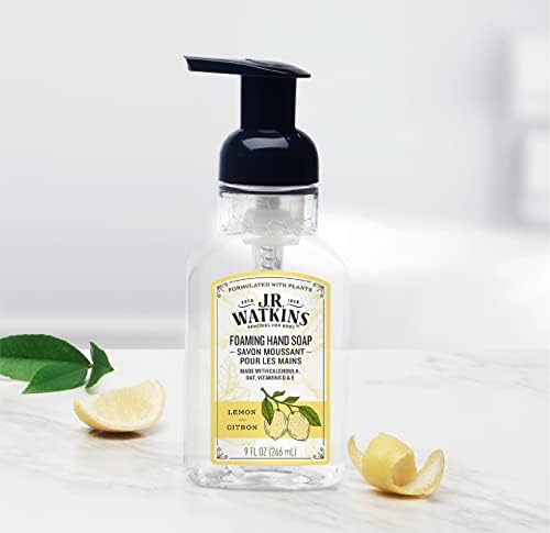 J.R. Watkins 모이스처라이징 폼 핸드 솝 디스펜서 3팩, 레몬, 266.2ml(9.5온스) — 사진 5