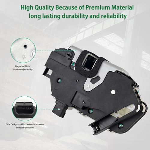 Image of Rear Right Passenger Side Latch Lock Power Door Latch Actuator Compatible with Ford Explorer Taurus F150 2009-2019 Lincoln MKS 2009-2016 Replace 9L3Z-5426412-A