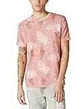 Lucky Brand Men's Short Sleeve Linen Leaf Print Pocket Crew Tee, Multi, X-Large