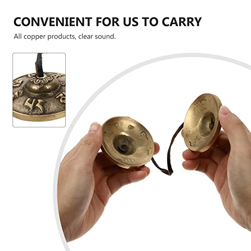 EXCEART Sino de meditação tibetano Tingsha sino de meditação sinos de meditação budista tibetano sin