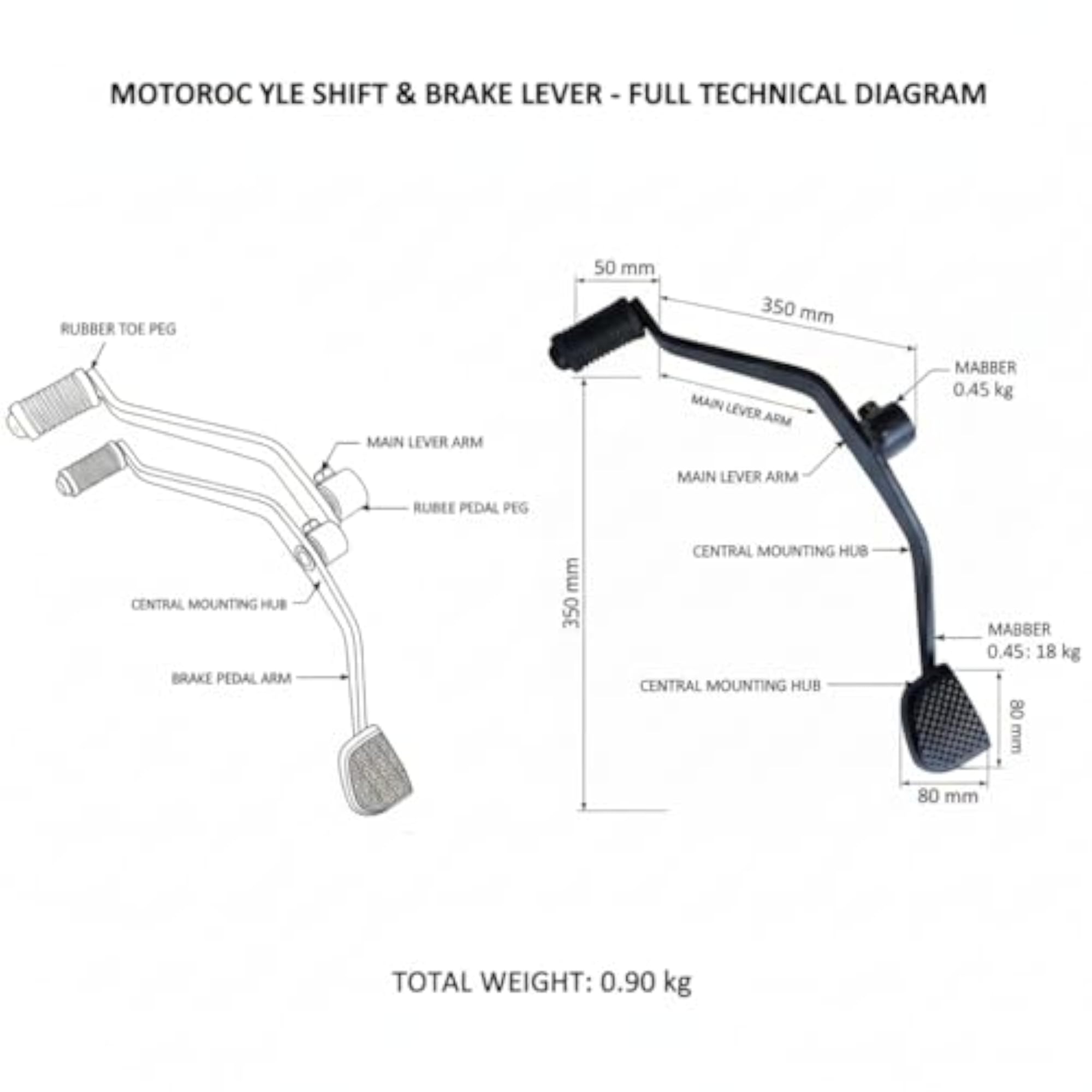 Gear Lever Compatible for Honda Shine BS6