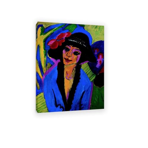 Art mural sur toile Portrait de Gerda décoration salon 70x100
