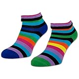Extra feine Maschenqualität sockenkauf24 2  4  6 Paar Damen THERMO Socken mit Innenfrottee warme Wintersocken Bunte Ringel Umschlagsocken - 12790 (Farbmix - 39-42, 2 Paar)