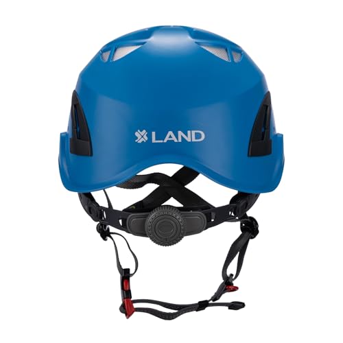 Land Helmets ClimbPro Safety Helmet – Durable, Lightweight w/Universal Accessory Slots - Perfect for Indoor/Outdoor Climbing Adventures - Blue