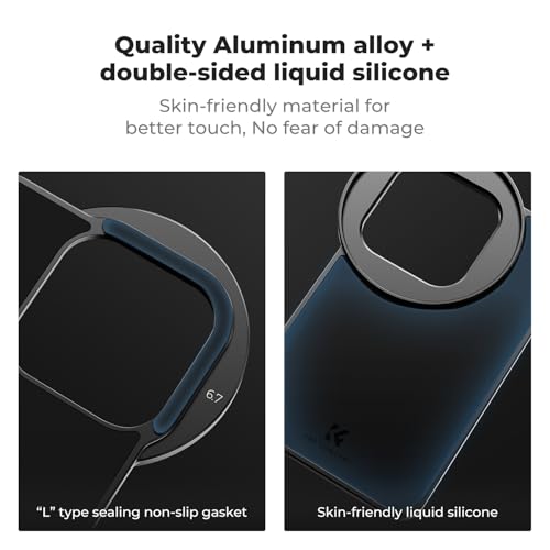 Image of K&F Concept 6.7 inch Magnetic Lens Filter Mount Adapter Compatible with iPhone and 67mm Threaded Filters, Compatible with 16 /15 /14 /13 /12 Pro Max, 16 /15 /14 Plus (Filter Not Included) | Compatible with iPhone and 67mm Threaded Filters, Compatible with 16 /15 /14 /13 /12 Pro Max, 16 /15 /14 Plus, FA201