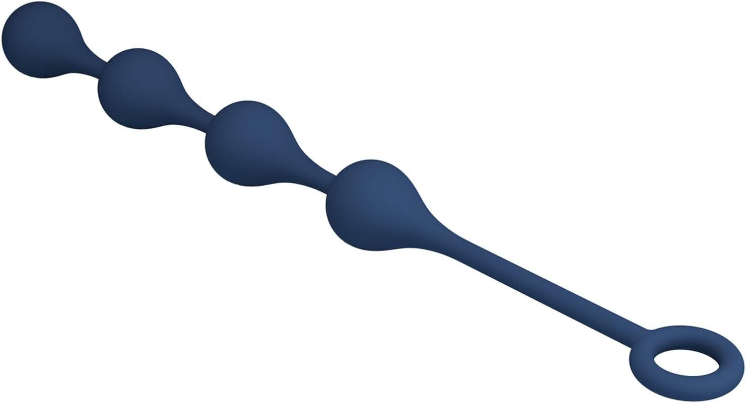 Long Anal Beads Silicone Butt Plug Auns Dilator 4 Beads Anal Plug Butt Dildo Adult Sex Toy for Men Women Couples (20.63in)
