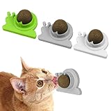 😻Contenido del juego de bolas de hierba gatera: incluye 3 juguetes de bolas de hierba gatera, verde matcha, gris y blanco, tres colores, lindo diseño de animal Recordatorio especial: las bolas de hierba gatera no son adecuadas para gatitos menores de 6 meses y gatas embarazadas