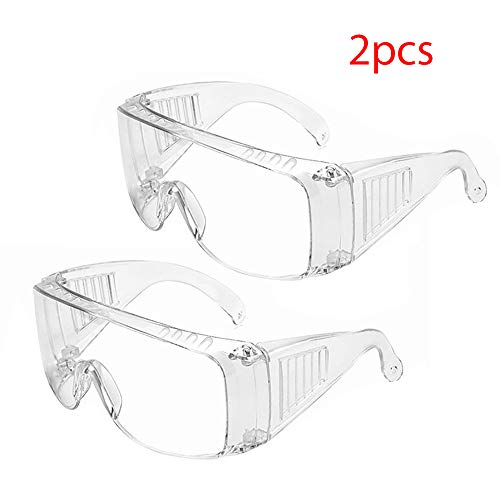 Preisvergleich Produktbild Ciujoy 2X Schutzbrille, Staubdichte, transparente Augenmaske,Anti-Speichel,Antibeschlag...