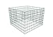 Produktbild Gartenkomposter, Kompostbehälter Metallkomposter Garten Metall Drahtkomposter aus Streckmetall Quadratmaschen 100 x 100 x 70 cm