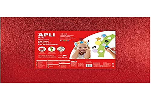 Mousse Eva pailletée Apli 13436 pour créer des décors de fête et déguisements d'enfants