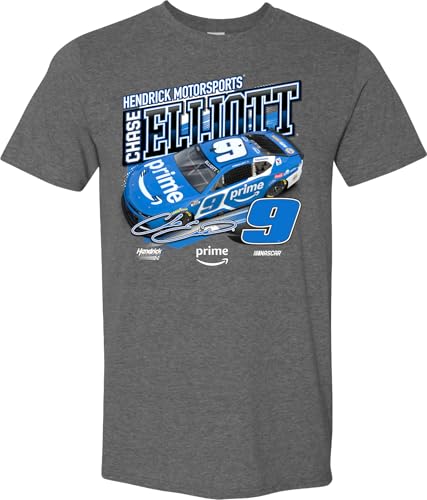 Camiseta NASCAR 2025 Chase Elliott #9 de manga corta para seguidores de automovilismo