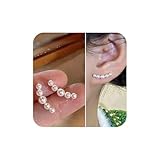 Boucles d'oreilles en perles blanches grimpantes.Si vous avez des questions, n'hésitez pas à nous contacter, nous vous répondrons et vous fournirons les services appropriés dans les 24 heures..