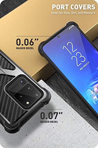 I-Blason Transformer Series Designed For Samsung Galaxy S20 Ultra 5G Case (2020), Dual Layer Rugged Bumper Case With Built-In Kickstand (Black) #TOP3