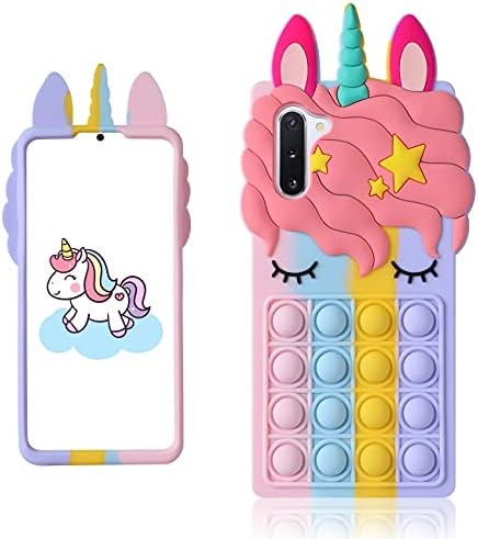 STSNano Color Unicorn Case Cover Silicone Fidget for Samsung Galaxy S10 Plus S10+ for Girls Boys Teen Fashion Cute Fun Design Unique Cool Kawaii Funny Cartoon Cases for Samsung Galaxy S10 Plus S10+