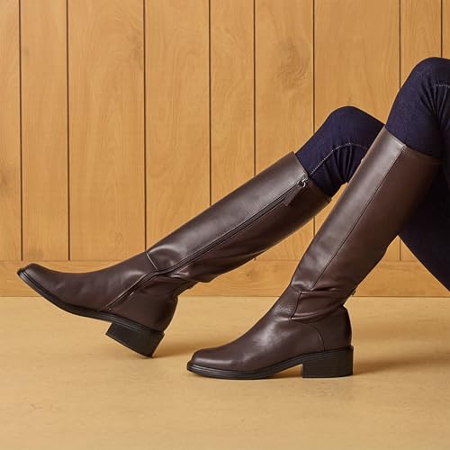 Franco Sarto Women's Gisella Mid Calf Boot, Black Leather, 7.5 by Franco Sarto - Image 2