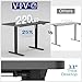 VIVO Electric 60 x 24 in Standing Desk, Memory Height Adjustment, 1B Series, Holds 220 lbs, One-Piece Black Top, Black Frame, DESK-KIT-1B6B