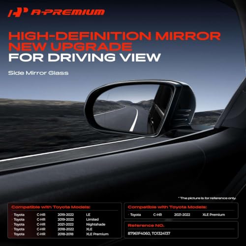 A-Premium Left Driver Side Heated Mirror Glass with Backing Plate by A-Premium - Used condition - Image 2