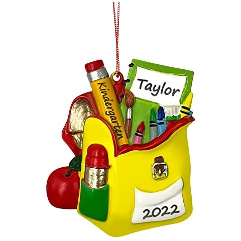 CHEERZEER CUSTOMIZE Kindergarten Christmas Ornament Personalized, Celebrate Your Child's Milestone Achievement with a Custom Keepsake Decoration Ornament Cover