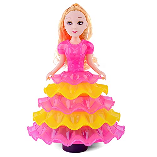 tomilk Dancing Doll Toy for Toddler Girlsï¼ŒPrincess Fairy Doll with Flashing, Singing, Dancing and Rotatingï¼ŒMusical Dancing Angel Girl Toy Gifts