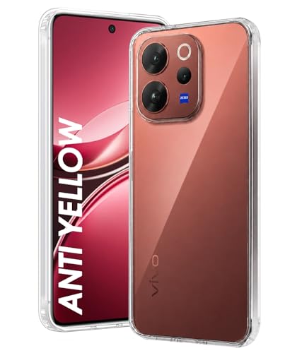 Image of DIZORO Compatible with Vivo V70 / V70 Elite 5G Back Cover Case Clear,[ Anti Yellow ][Military Grade Protection] Hard PC Back Cover Transparent